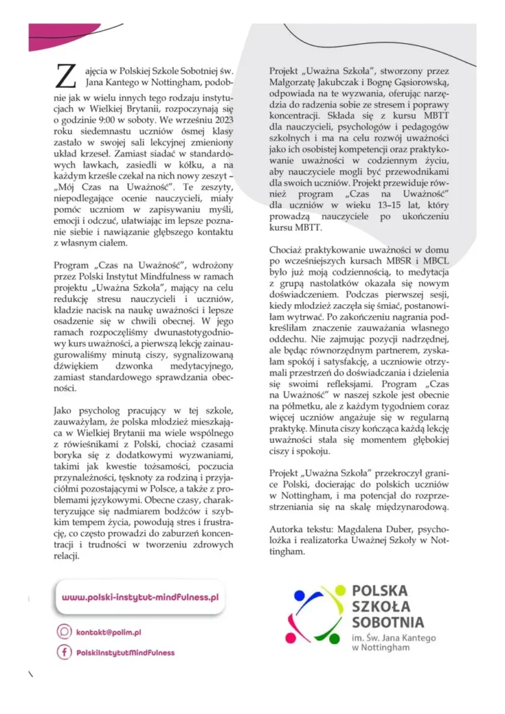 Czas na Uważność